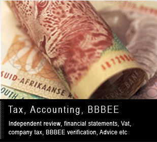 Tax, accounting, BBBEE verification